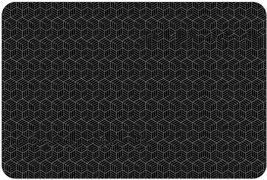 Inductiemat Kookplaat beschermer Veilig koken Hittebestendig siliconen 30 x 22 x 1 cm Zwart