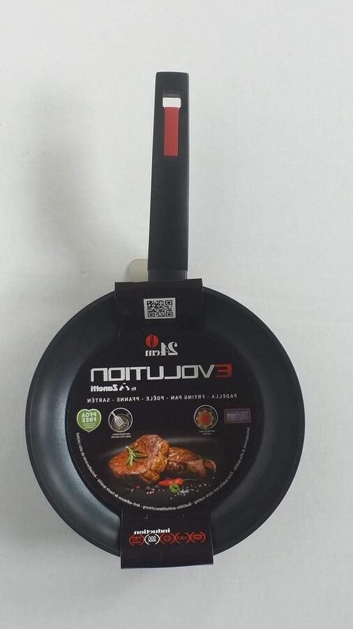Inductiepan Antiaanbak Koekenpan Gezond Koken Geschikt Alle Platen 22 cm Zwart