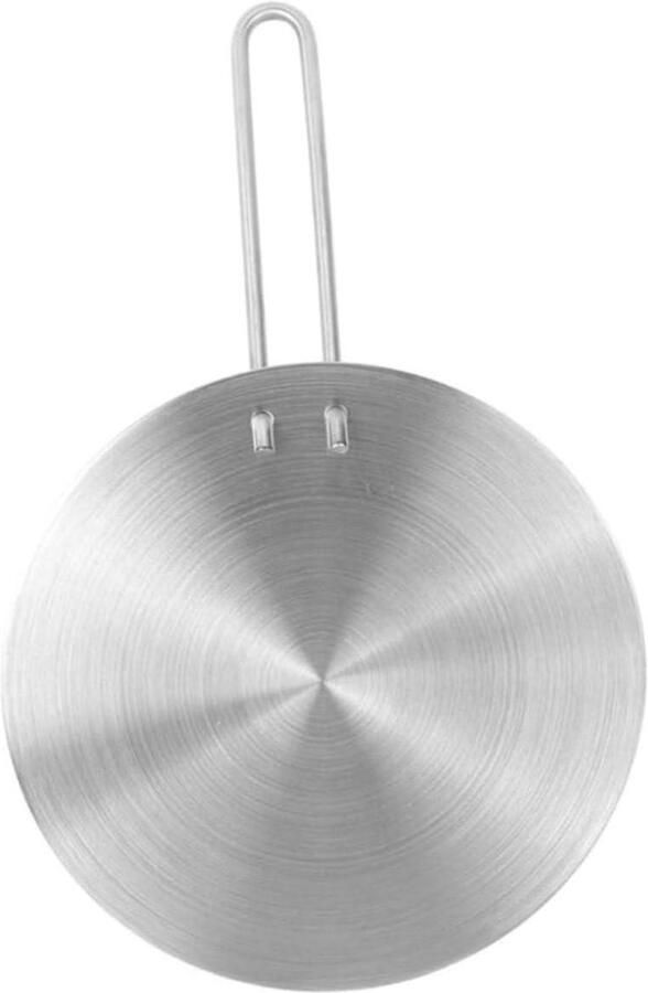 Inductieplaat Adapter Warmteverspreider Plaat Gelijkmatig Koken Roestvrij Staal 36x23.5cm Zilver