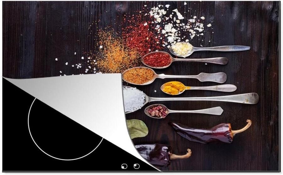 Inductieplaat Beschermer Kookplaat Mat Keuken Decoratie Kras en Vuilwerend 76x51 cm Multicolor - Foto 1