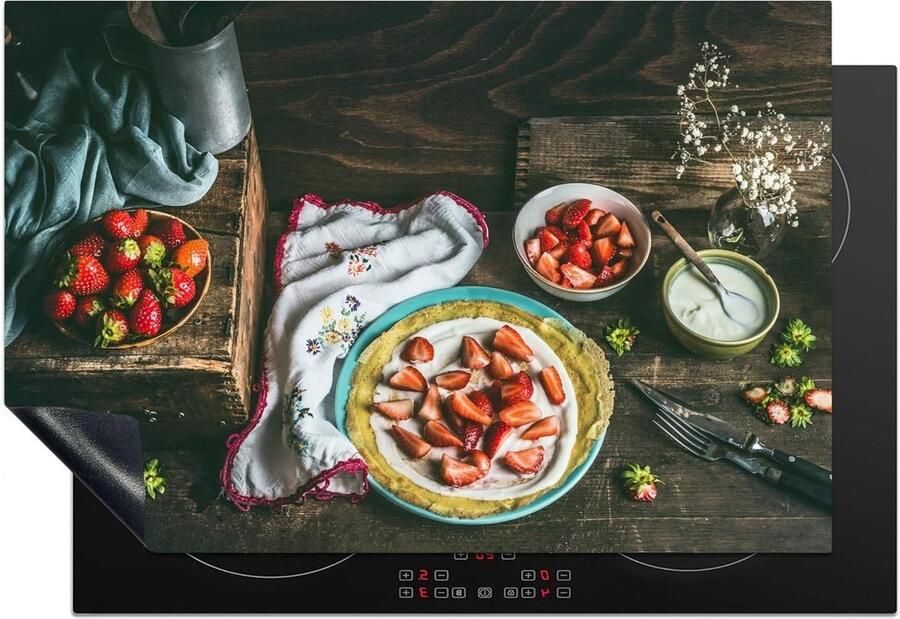 Inductieplaat Beschermer Kookplaat Mat Keuken Werkruimte Unieke Foto Print 78x52 cm Multicolor