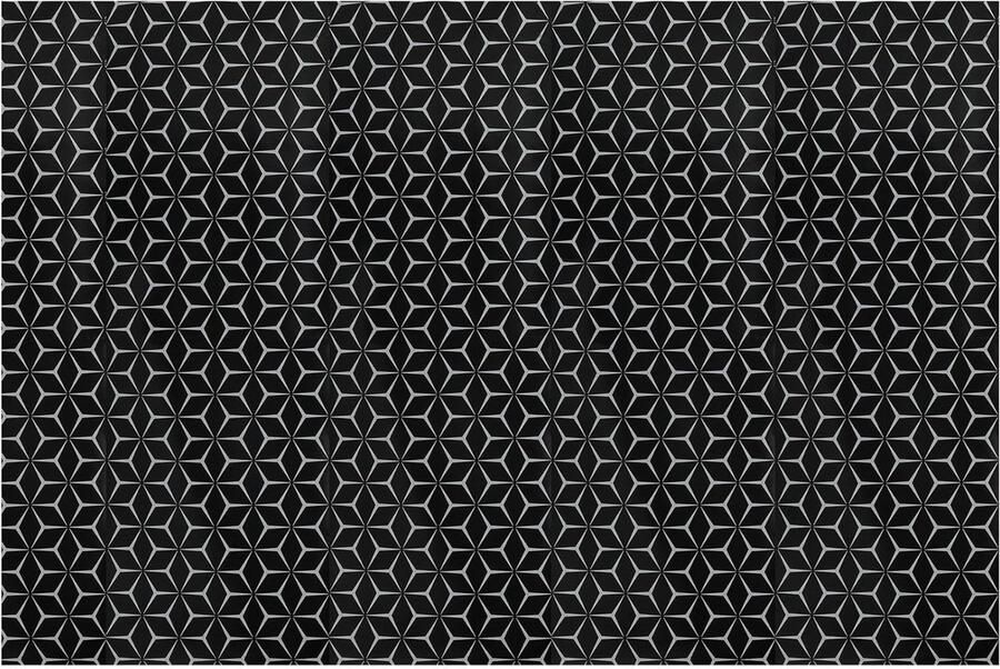 Inductieplaat Bescherming Kookplaat Mat Koken en Bakken Hittebestendig en Antislip 78 x 52 cm Zwart Wit - Foto 1