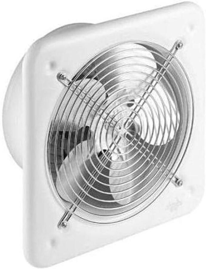 Industriële Afzuigkap Afzuiging 200mm 240V 405m3 h Wit Commerciële Axiale Ventilator