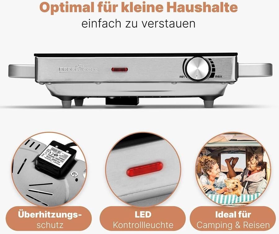 Infrarood Kookplaat Krachtige 2000W Inductie Kookplaat met Glaskeramiek Energiezuinig en Krasbestendig - Foto 3