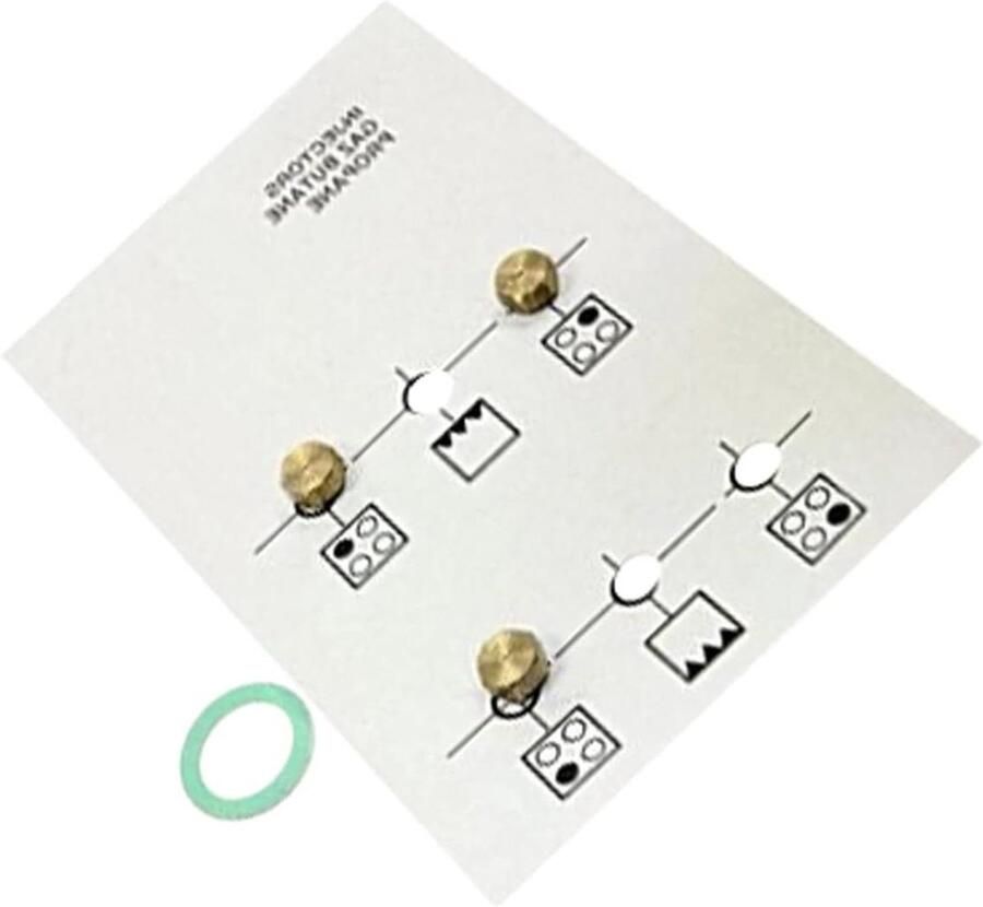 Injectorset Oven Gasmondstukken Oven Reparatie Origineel Onderdeel 0.04 Kilogram Zilver
