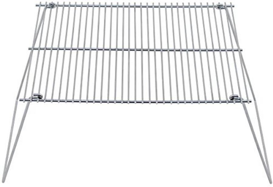 Inklapbaar Grillrooster 38 x 25 cm voor Buiten Perfect voor Strand en Camping