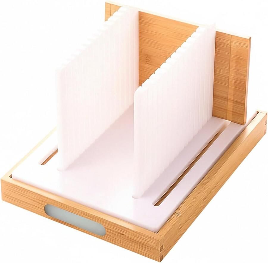 Inklapbare Broodsnijder voor Zelfgebakken Brood Verstelbare Dikte Compacte Snijgids voor in de Keuken 3 Afmetingen