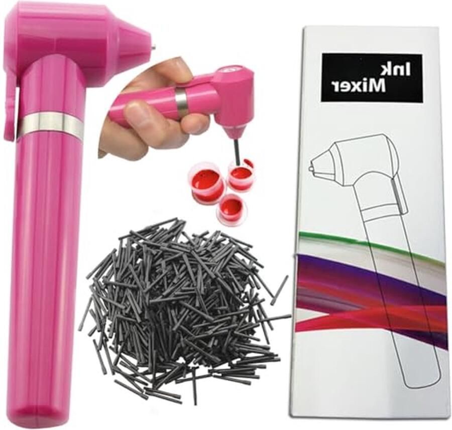 Inktmixer Pigment blender Kleuren mengen Efficiënte werking 100 stuks sticks Roze