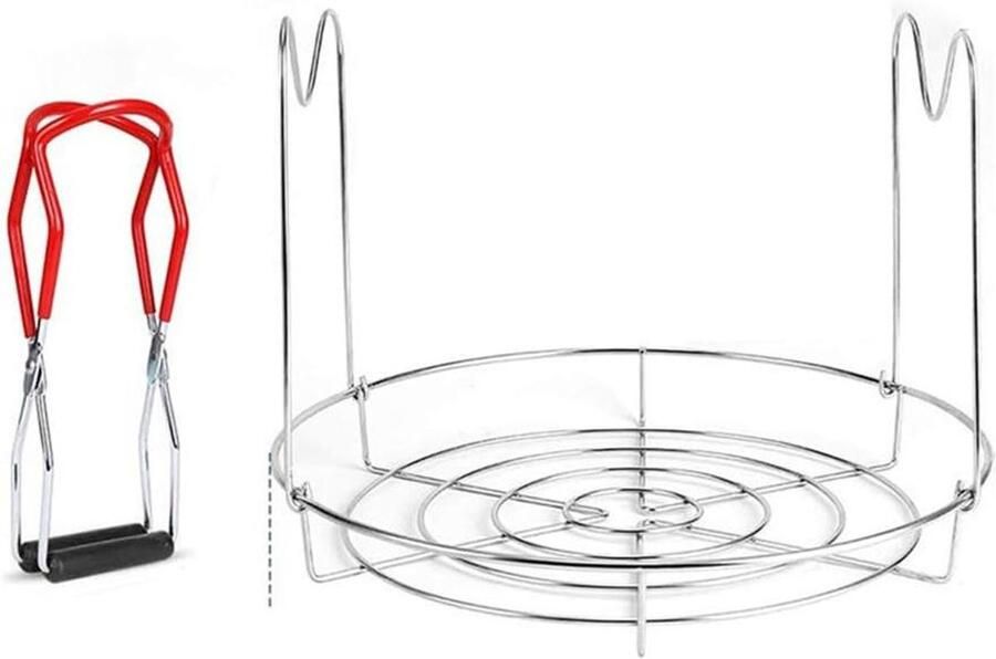 Inmaak Gereedschap Set Potten Lifter Conserveren Thuis Roestvrij Staal 20 x 15 cm Zilver