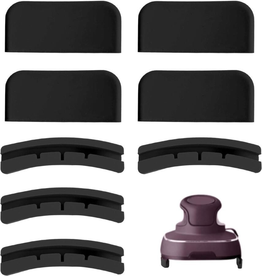 Inovra- Airfryer Mat 8 Stuks Siliconen Hittebeschermer Onderzetters Keukenhulp Draagbare Accessoires 5 2 x 2 3 cm