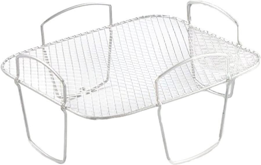 Inovra- Grillrooster roestvrij staal Accessoires voor heteluchtfriteuse Droogrek Duurzaam Puntgelaste verbindingen Goede luchtcirculatie