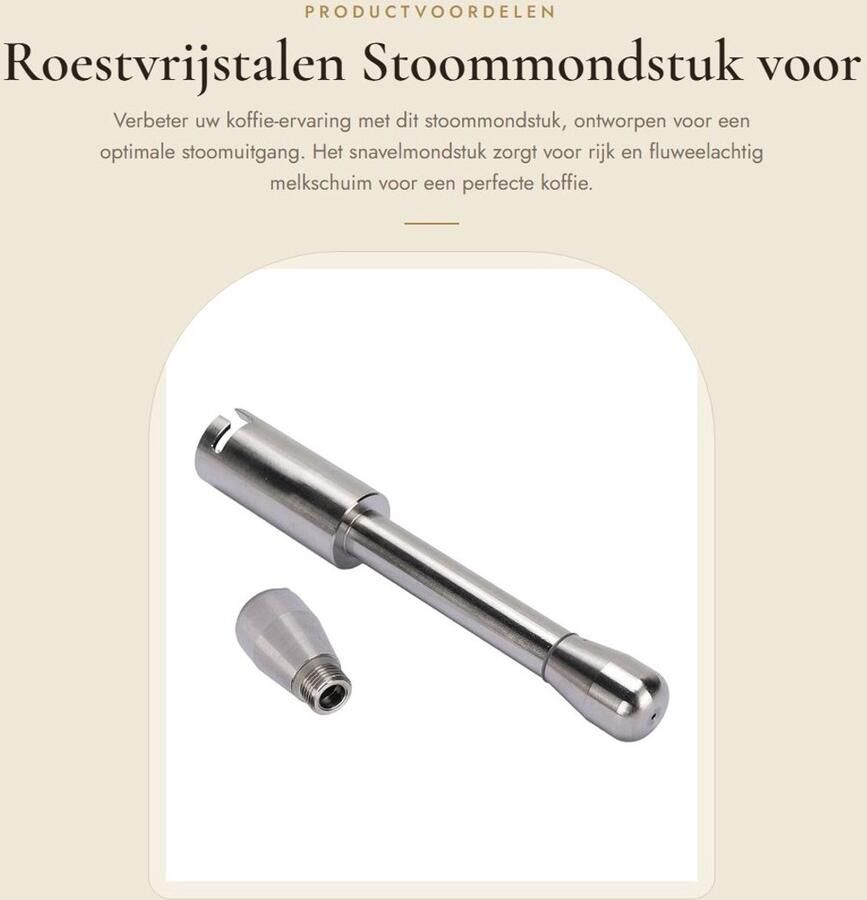 Inovra- Koffiemachine Verbeterde Stoomuitgang Stoommondstuk Koffiemaker Eenvoudig Reinigingsontwerp Nauwkeurige Aanpassing EC685 Compatibel Espresso