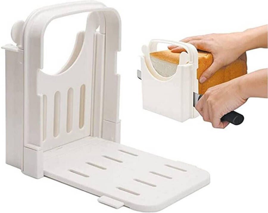 Inovra Plus Brood Snijmachine voor thuis Verstelbare Opvouwbare snijmachine voor Bagels Toast en Sandwiches