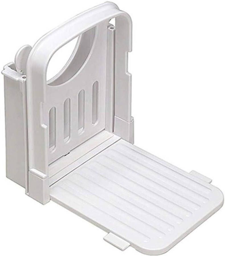 Inovra Plus Handige Broodsnijmachine voor Zelfgebakken Brood en Toast Verstelbare Opvouwbare Broodsnijder met Handmatige Greep Ideaal voor Bagels en Sandwiches