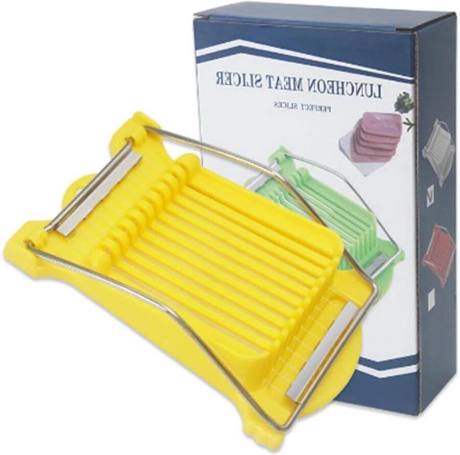 Inovra Plus Lunch Vlees Snijmachine voor Huishoudelijk Gebruik RVS Snijmachine voor Japanse Ham en Ei Hot Dog Slicer