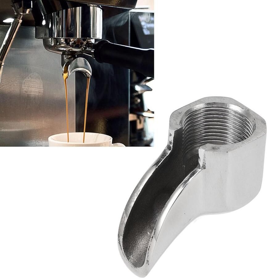 Inovra- Portafilter Dubbele Uitloop Vervangingsonderdelen Roestvrij Staal Compatibel met Expobar Koffiezetapparaat Verbeterde Koffie-ervaring Koffiefilter