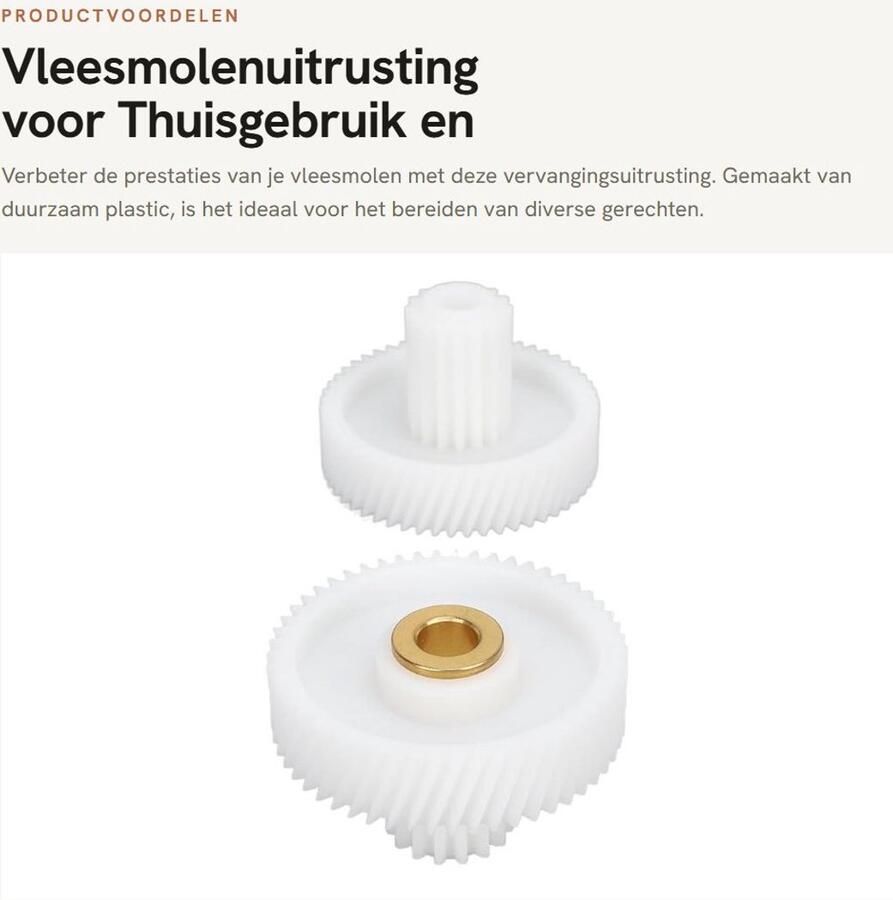 Inovra- Vleesmolenuitrusting Duurzaam Plastic Vervanging voor Worstmachine Efficiënte Prestaties Betrouwbaar Voor Thuisgebruik Voor Chili Koken Vleesmolen