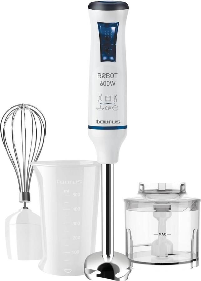 Inox Staafmixerset met 20 Snelheden en 600W Vermogen voor Keuken