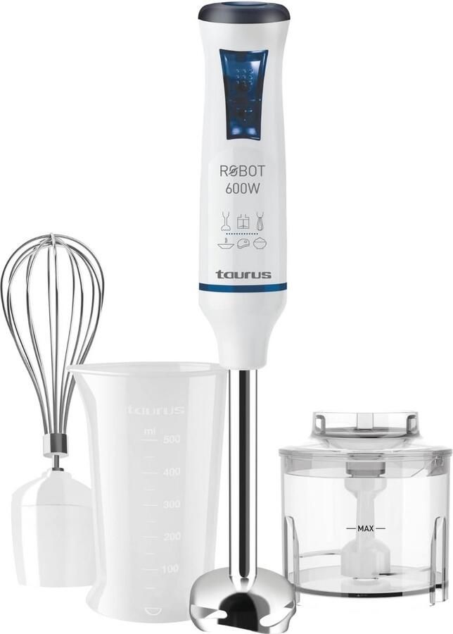 Elektrische Staafmixer 600 W met 20 Snelheden en Accessoires
