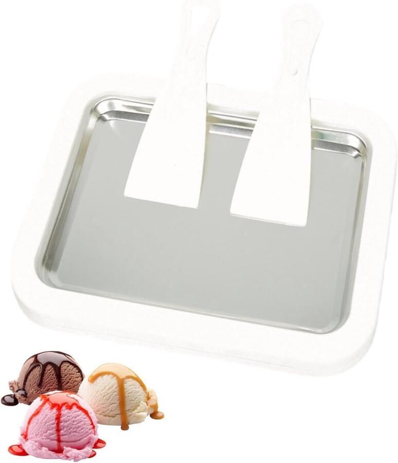 Instant ijsmachine Dessert maker Zelf ijs maken Krachtig koelmiddel 12 Ounces Wit