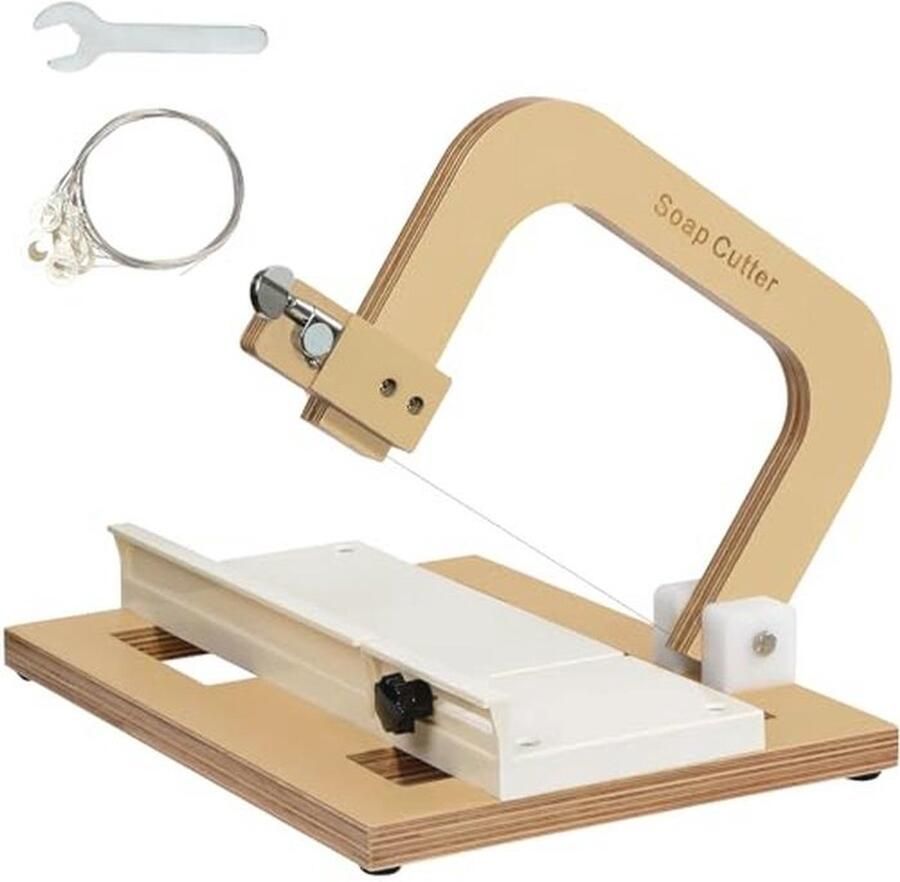 Instelbare Houten Zeepsnijder Draadzeepsnijder voor DIY Zeep Kaarsen en Kaas