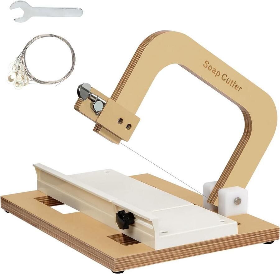 Instelbare Houten Zeepsnijder Draadzeepsnijder voor DIY Zeep Kaarsen en Kaas