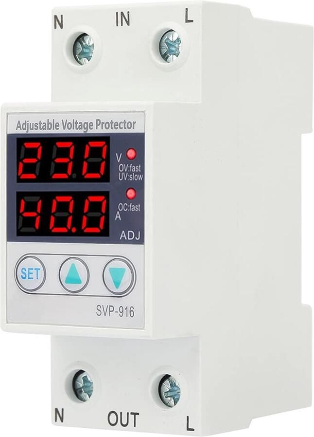 Intelligente Bescherming voor Elektrische Apparaten Instelbare Over- en Onder spanning