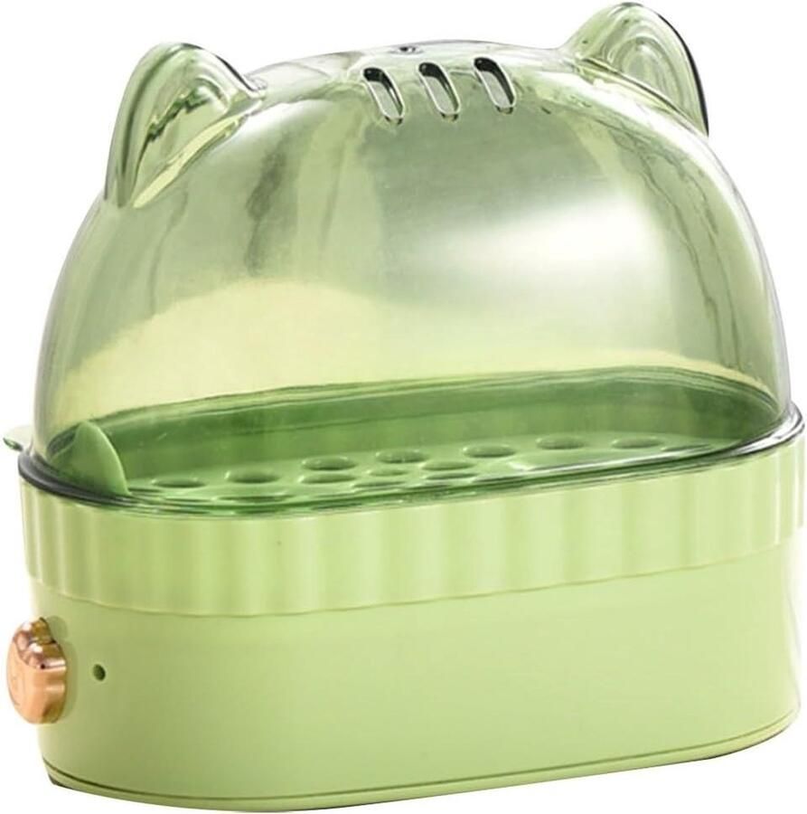 Intelligente eierkoker keukenapparaat Ontbijt eieren koken Moeiteloos nauwkeurig 12x12x7cm Wit