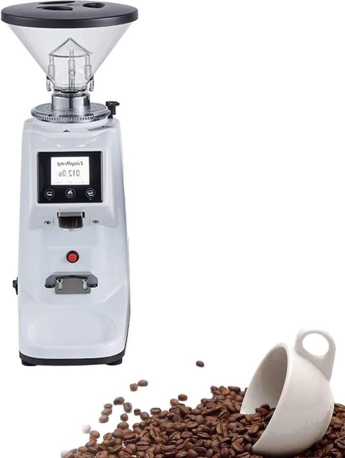 Intelligente Koffiemolen Elektrische Molen Verse Koffie 19 Maalstanden 250g Reservoir Zwart