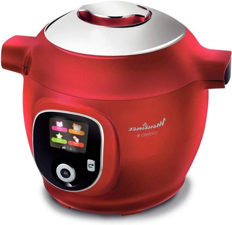 Intelligente multicooker Elektrische kookpot Maaltijden bereiden 150 voorgeprogrammeerde recepten 6 Liter Rood