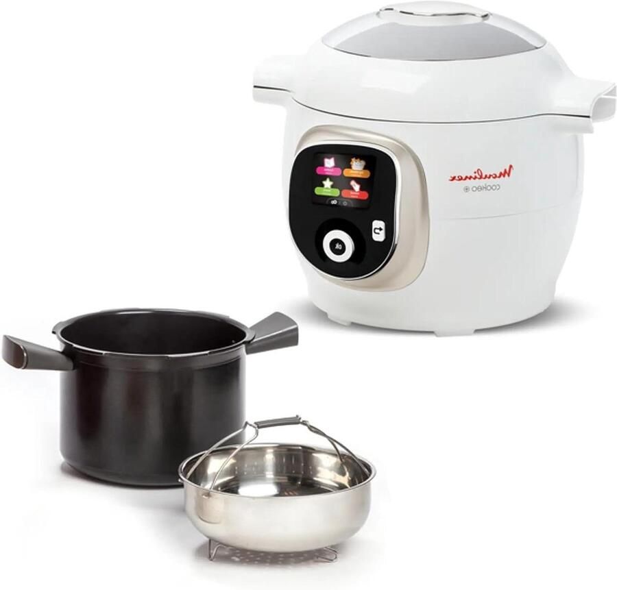 Intelligente Multikoker Snelkookpan Sneller Koken 180 Recepten 6 Liter Wit