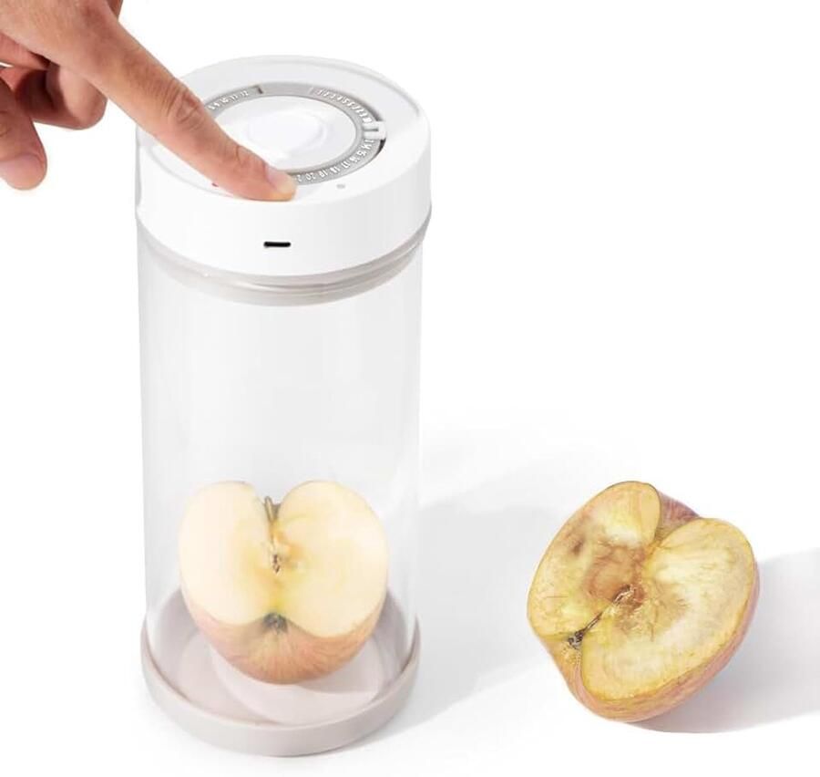 Intelligente vacuümcontainer voor levensmiddelen geïntegreerde vacuümpomp luchtdichte glazen fles voor koffiebonen thee BPA-vrij met datumweergave 950 ml