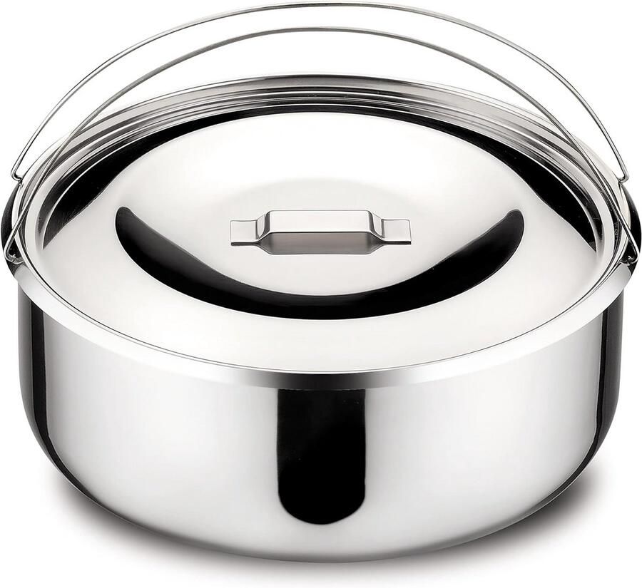 Inzetmand voor 7 Liter Snelkookpan RVS Stoom Inzetrek