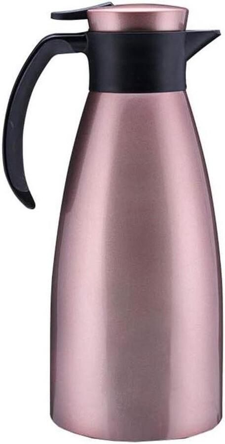 Isolatie Koffiekan Thermoskan Waterkoker Dranken Warm Houden Dubbelwandige Isolatie 1.5 Liter Roze - Foto 1