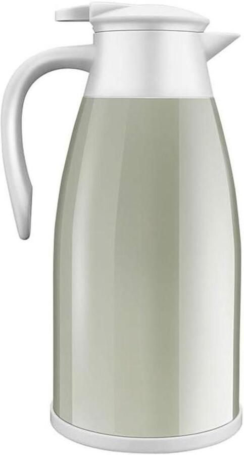 Isolatiekan Koffiekan Theepot Waterkoker Dranken Warm Houden Dubbele Wand Isolatie 2L Groen