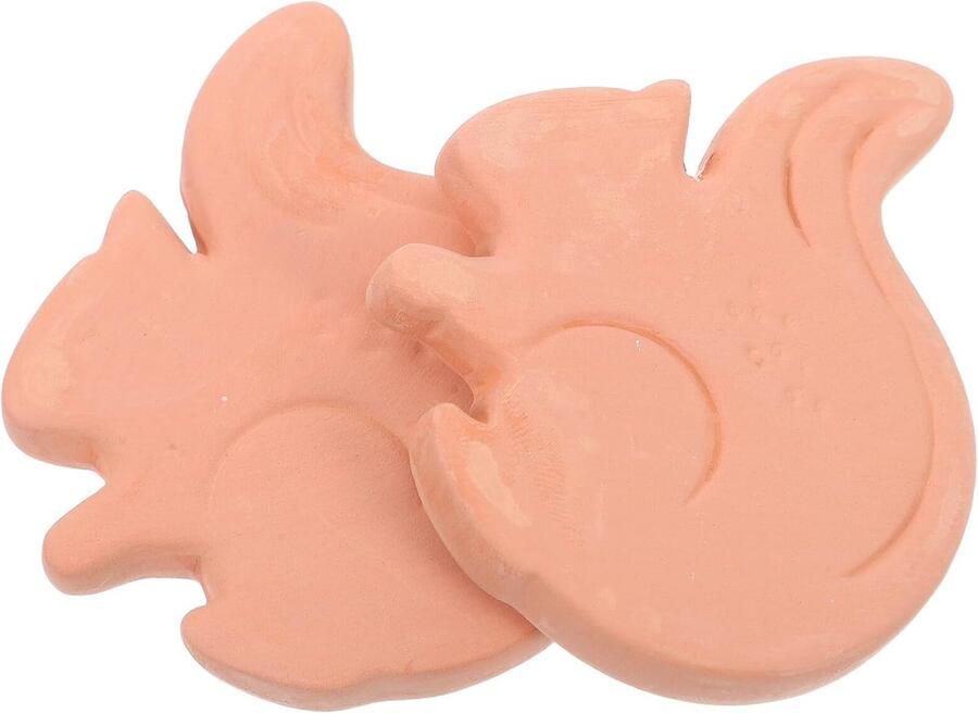 Isolatieplaat Broodmandje Gebakwarmer Terracotta Zuurdesem Verwarmen Vochtvasthoudend Materiaal 5.4x5.3x0.7cm Lichtbruin