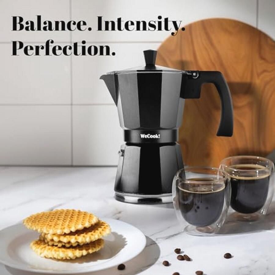 Italiaans Koffiezetapparaat voor Inductie 9 Kopjes Aluminium Percolator met Siliconen Afdichting - Foto 2