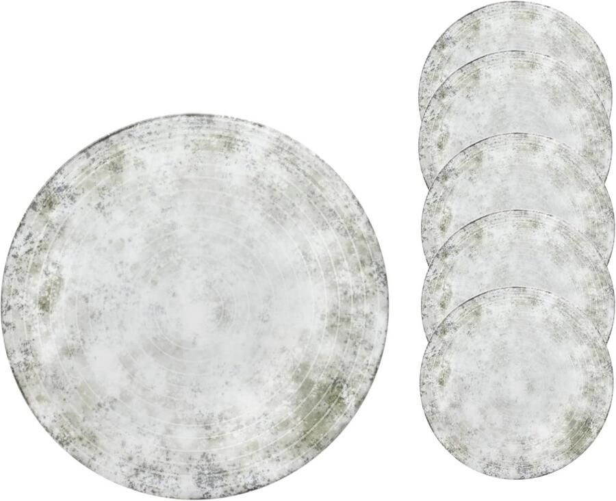 Italiaans Pizzabord Ø 30 5 cm – Porselein XL Bord voor Pizza Pasta & Salade – Magnetron- en Vaatwasserbestendig