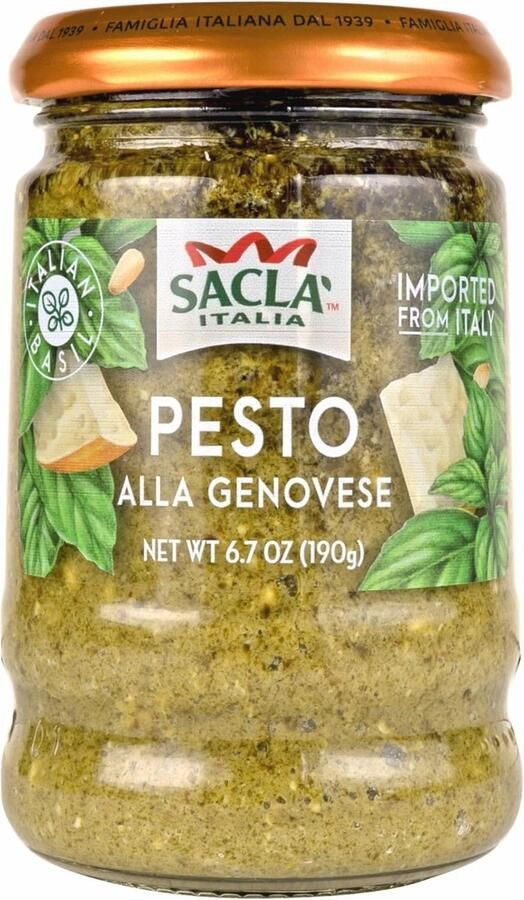 Italiaanse Basilicum Pesto Perfect voor Pasta Pizza en Knoflookbrood 190 g