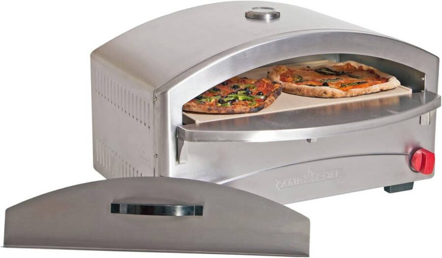 Italiaanse Pizza Oven met Dubbellaags Plafond en Temperatuurmeter