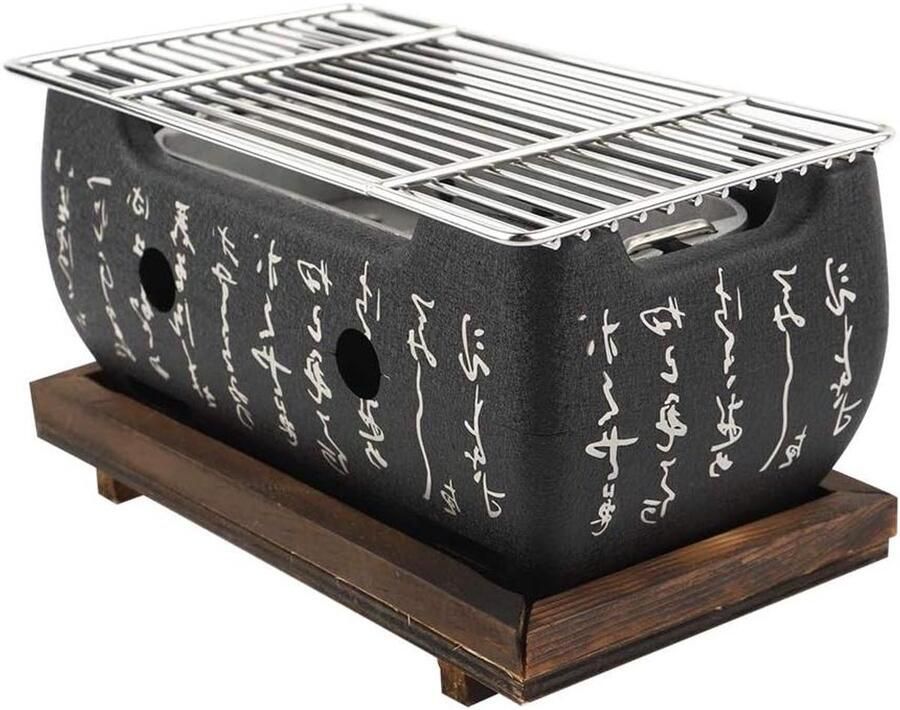 Japanse Barbecue Grill Draagbare Houtskoolkachel Tafelgrillen Hittebestendig Grillnet 1 Gram Niet gespecificeerd