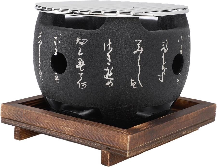 Japanse BBQ Grill Mini Grill Buiten Koken Compact Ontwerp 22 x 21 x 16 cm