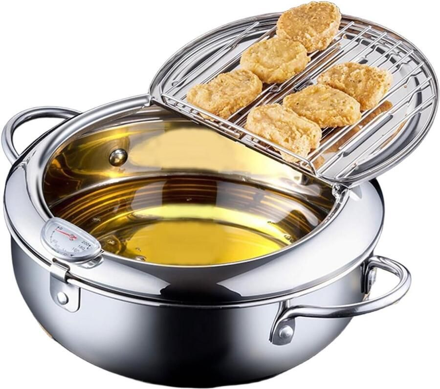 Japanse Frituurpan Mini Friteuse Diameter 24cm Mini Frituurpan Milieuvriendelijk Keukenaccessoire