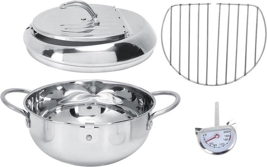 Japanse Frituurpan Mini Friteuse Diameter 24cm Mini Frituurpan Milieuvriendelijk Keukengebruik