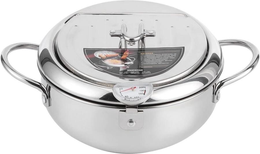 Japanse Frituurpan Mini Friteuse Diameter 24cm Mini Frituurpan Milieuvriendelijk Keukenpan