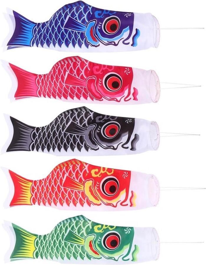 Japanse karpervlaggen vis Koinobori windzak Japanse kamer decoratie
