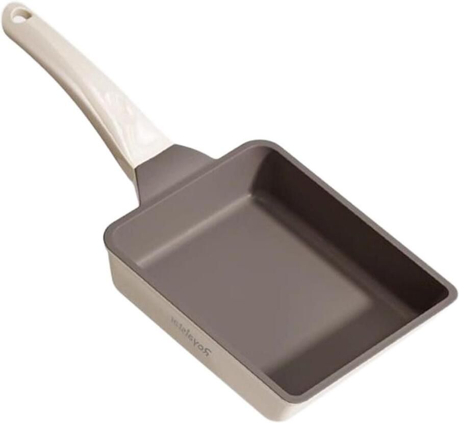 Japanse Omelet Pan Rechthoekige Koekenpan Ontbijt Maken Antiaanbaklaag 12.7 x 38.1 cm Zwart