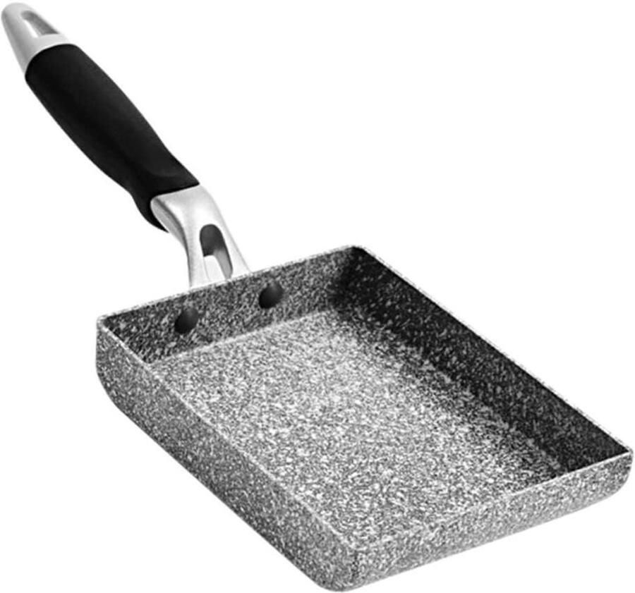 Japanse Omeletpan Tamagoyaki Koekenpan Ontbijt Maken Maifanite Steen Antiaanbaklaag 37x13 cm Multi