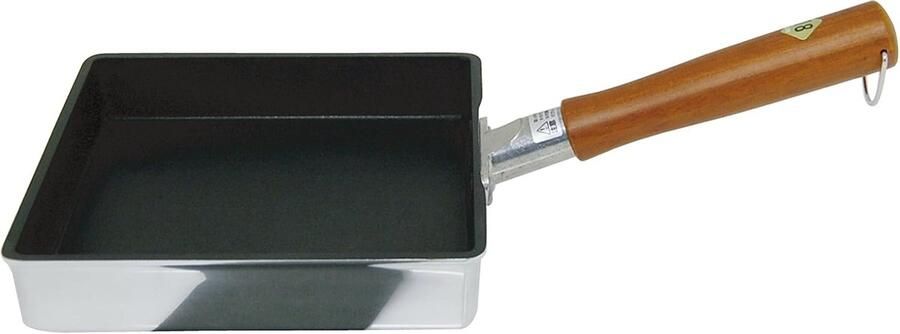 Japanse Omeletpan Tamagoyaki Pan Ontbijt Maken Non-stick Coating 38 x 19.5 x 10.7 cm Zwart