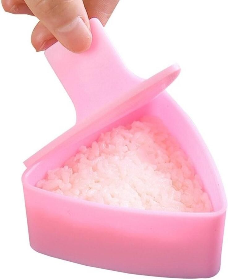 Japanse onigiri-vorm – driehoekige rijstvorm gladde onigiri-vorm rijstvorm niet-kleverige rijstballen-maker muubimaker sushi-vorm ommusubi-vorm voor thuisgebruik - Foto 3